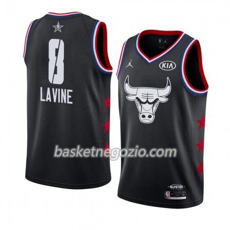 Canotte Uomo Chicago Bulls Zach LaVine 8 2019 All-Star Jordan Brand Nero Swingman